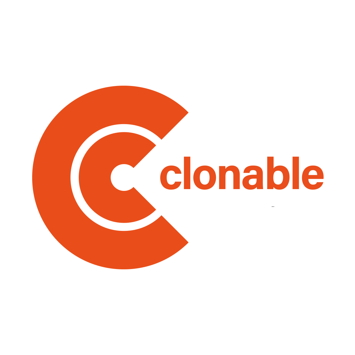 Clonable logo light background